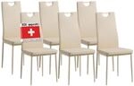 ALBATROS Esszimmerst&uuml;hle 6er Set Salerno, Beige - Edles Italienisches Design,