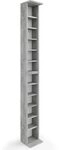Vicco Cd-Regal, Beton, 21 x 183.6 cm Gro&szlig;, mit h&ouml;henverstellbaren Einlegeb&ouml;den zur