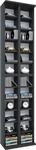 VCM Holz CD DVD Stand Regal | CD Regal mit Platz f&uuml;r 408 CDs oder 144 DVDs oder