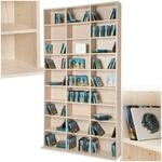tectake Regal Aufbewahrung, offene Schrank Wand stehend f&uuml;r CDs, DVDs, als