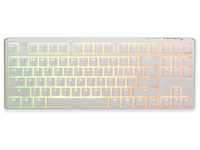 DUCKY One 3 Classic Pure White TKL Gaming Tastatur, RGB LED - MX-Silent-Red (US)