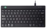 R-Go Compact Break Tastatur, QWERTY UK Layout, Mit Pausenanzeige, Ergonomische