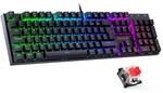 Redragon Mechanische Gaming Tastatur, QWERTZ Tastatur (Deutsches Layout) mit Rote