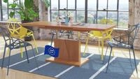 Mazzoni Grand Noir Couchtisch ausziehbar h&ouml;henverstellbar 120/180cm in Erle...