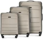 WITTCHEN Globe Line Reisekoffer 3teiliges Kofferset Rollkoffer Trolley Handgep&auml;ck