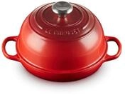 Le Creuset Signature Gusseisen Brot Br&auml;ter, 24cm, Kirschrot, 21301240600430