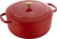 BALLARINI Bellamonte Auflaufform, Br&auml;ter, Dutch Oven, Emailliertes Gusseisen, Rund,
