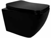 i-flair Hänge WC spülrandlos Toilette inkl. Softclose Absenkautomatik Cube...
