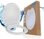 WENKO Toilettendeckel mit Absenkautomatik, hohe Belastbarkeit bis 250 kg, oval,