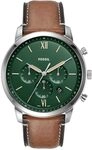 Fossil Neutra uhr f&uuml;r Herren, Chronographenwerk mit Edelstahl- oder Lederarmband,