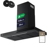 CIARRA CBCB9102 A+++ Dunstabzugshaube 90 cm 709 m&sup3;/h Umluft Abluft Schwarz |...