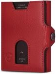 VON HEESEN Slim Wallet mit XXL M&uuml;nzfach & RFID-Schutz - Leder Geldbeutel - Mini