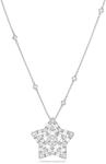 Swarovski, Stella Layered Star Necklace, Wei&szlig;, One Size