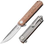 B&Ouml;KER PLUS&reg; Cataclyst Flipjoint Damast Taschenmesser - hochwertiges Damaszener