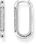 THOMAS SABO Creolen silber 925 Sterlingsilber, Geschw&auml;rzt