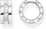 THOMAS SABO Creolen wei&szlig;e Steine Pav&eacute; silber Recyceltes 925 Silber CR670-051-14