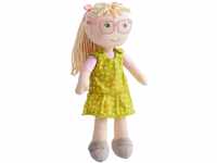 HABA 306529 - Puppe Leonore - Stoffpuppe mit abnehmbarer Brille für Kinder ab 18