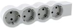 LEGRAND, Flache Steckdosenleiste, 4-fach Steckdose, Mehrfachsteckdose, ohne Kabel,