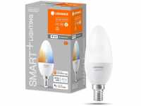 LEDVANCE Smarte LED-Lampe mit WiFi Technologie, Sockel E14, Dimmbar, Lichtfarbe
