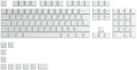 GLORIOUS GPBT Tastenkappen (115x) Cherry-Profil, PBT, ISO, Arktisches Wei&szlig;