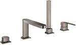 Grohe 4-Loch-Wannenkombination PLUS hard graphite geb&uuml;rstet