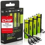 [Preis-LEISTUNGSSIEGER*] 4er Set: VERICO LoopEnergy Pack AA wiederaufladbare