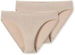 Schiesser Damen 2 Pack Taislip Unterw&auml;sche - Modal Essentials, Sand_162894, 38
