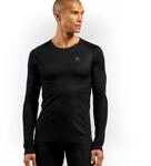 Odlo Unterhemd f&uuml;r Herren Langarm Active F-Dry Light | Schwarz | Gr&ouml;&szlig;e XL 