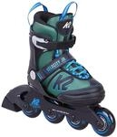 K2 Skates Jungen Inline Skates Velocity JR B, Black - Blue - Green, 30G0826.1.1.S