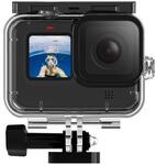 TELESIN Wasserdichtes Geh&auml;use f&uuml;r GoPro Hero 11 10 9 Schwarz, 50 m