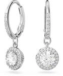 Swarovski Una Ohrringe, Rhodinierte H&auml;ngeohrringe mit Klaren Swarovski Kristallen