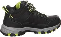 Skechers Herren SELMEN MELANO Trekking Shoes, Black Leather W/Synthetic & Mesh, 44 EU