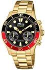 Lotus Herren Hybrid Smartwatch Connected Edelstahl 316L Gold - Analoge Uhr - 10 ATM