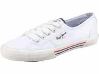 Pepe Jeans London Damen Brady Basic W Sneaker, White (White), 38 EU
