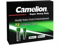 Camelion 10197200-1 - Super Heavy Duty Batterien, Haushaltsspar-Set 72-teilig,...