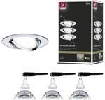 Paulmann 93470 LED Einbauleuchte 3-Step-Dim Nova Basisset schwenkbar rund 84 mm...