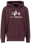 Alpha Industries Herren Basic Hoody, Deep Maroon, XL