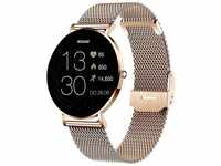 XCOAST SIONA 2 Damen Smartwatch 1,3", iOS+Android Rosegold Milanaise neueste