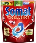 Somat Excellence 4in1 Caps (70 Caps), schnellaufl&ouml;sende Sp&uuml;lmaschinentabs, Somat