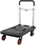 STIER Plattformwagen, Rollwagen, vollst&auml;ndig klappbar, Tragkraft 137 kg, 680 x 410 x