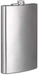 Relaxdays Herren Flachmann Edelstahl Riesen Fassungsvolumen klassisches Design,