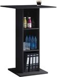 VCM Stehpult Schwarz 70x70x108 cm 3 F&auml;cher Holzwerkstoff B&uuml;ro Konferenzraum 