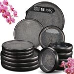 Moritz & Moritz SOLID 18-tlg Steinzeug Geschirr Set 6 Personen - Geschirrset 6 Moritz & Moritz SOLID 18-tlg Steinzeug Geschirr Set 6 Personen - Geschirrset 6
