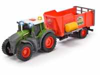 Dickie Toys - Fendt Traktor mit Anhänger (26 cm) Spielzeug für Kinder ab 3...
