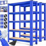 MASKO&reg; 2er-Set Lagerregal Schwerlastregal, Kellerregal, 180 x 90 x 40 cm, bis 875 kg