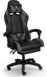 TRISENS Gaming-Stuhl mit Fu&szlig;st&uuml;tzen - B&uuml;rostuhl ergonomisch stufenlos einstellbar
