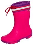 SCHUH DEPOT BOCKSTIEGEL M&auml;dchen Gummistiefel STULPE Reflektor Fuchsia (Fuchsia,