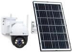 4G LTE【4MP+PTZ+ PC Software】 Solar &Uuml;berwachungskamera inkl. SIM Karte, au&szlig;en,