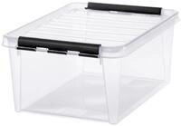 SmartStore 3508390 Classic-15 Aufbewahrungsbox mit Deckel, transparent, 14 L