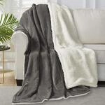 WOLTU Kuscheldecke flauschig, Sherpa Decke, Warme Fleecedecke Oeko-TEX...